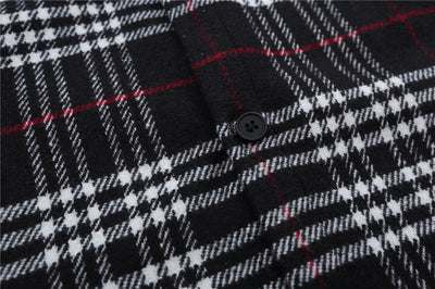 Camisa Cuadriculada con Bordado de Letras para Hombre - Image 13