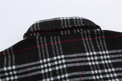 Camisa Cuadriculada con Bordado de Letras para Hombre - Image 15