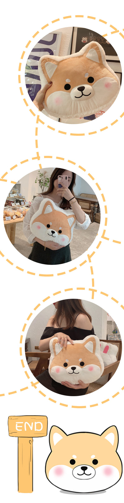 Peluche Cojín Shiba Inu - Muñeco Suave y Adorable - Image 13