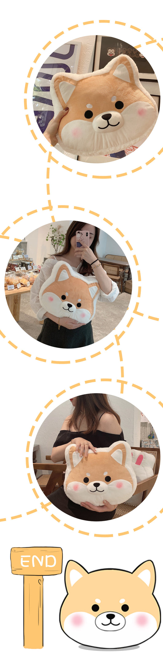 Peluche Cojín Shiba Inu - Muñeco Suave y Adorable - Image 13
