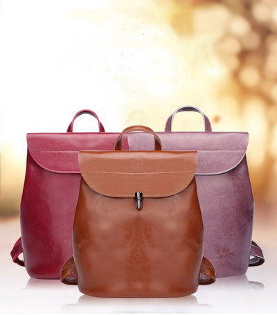 Mochila de Cuero para Mujer - Bolso Convertible 4 en 1 con Billetera - Image 8