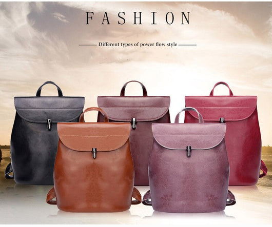 Mochila de Cuero para Mujer - Bolso Convertible 4 en 1 con Billetera - Image 9