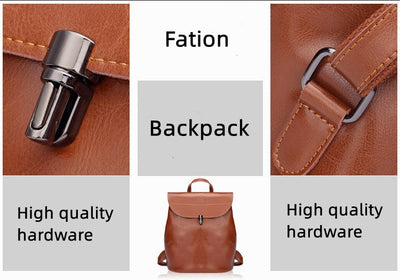 Mochila de Cuero para Mujer - Bolso Convertible 4 en 1 con Billetera - Image 10