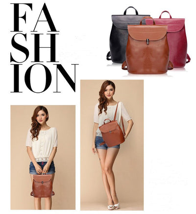 Mochila de Cuero para Mujer - Bolso Convertible 4 en 1 con Billetera - Image 12