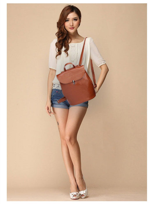 Mochila de Cuero para Mujer - Bolso Convertible 4 en 1 con Billetera - Image 15