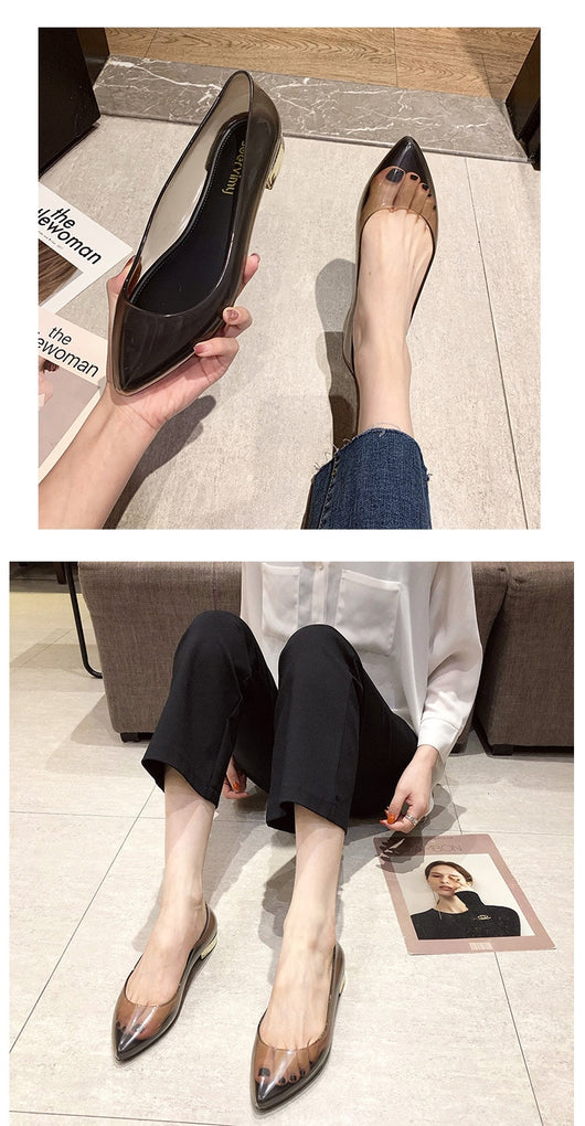 Botas de Lluvia Transparentes con Punta Afilada y Suela Antideslizante - Image 18
