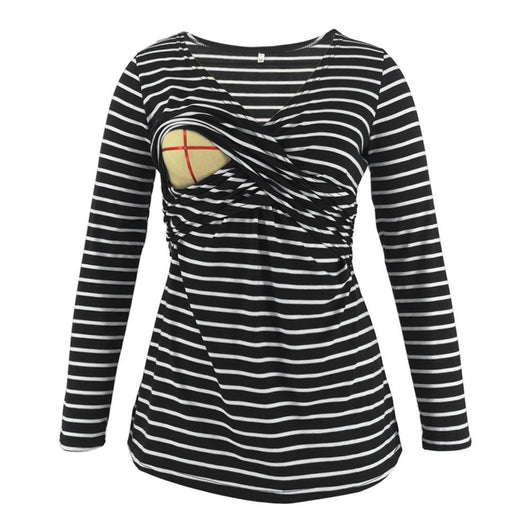 Blusa Escote Profundo con Estampado y Mangas Largas - Image 7