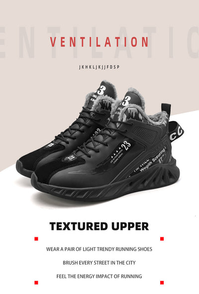 Tenis Plataforma Cuero Impermeables Mid-Top - Image 8