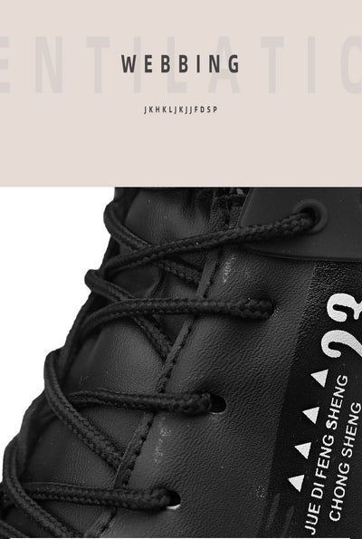 Tenis Plataforma Cuero Impermeables Mid-Top - Image 10