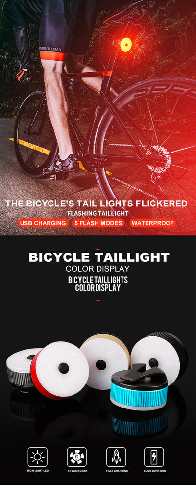Luz de Advertencia Recargable para Bicicleta - Aleación de Aluminio Multicolor - Image 12