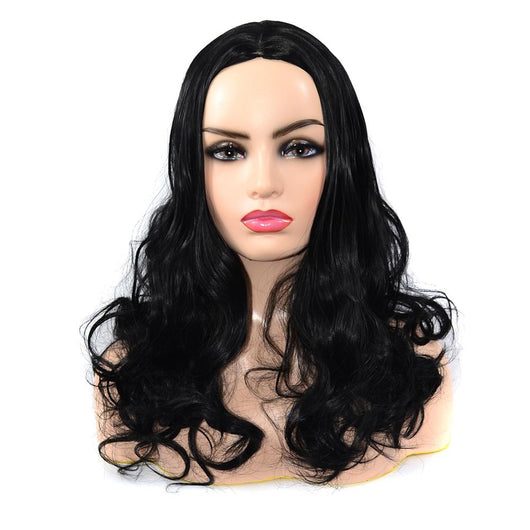 Peluca Larga Ondulada con Raya al Centro - Cabello Rizado Voluminoso - Image 6