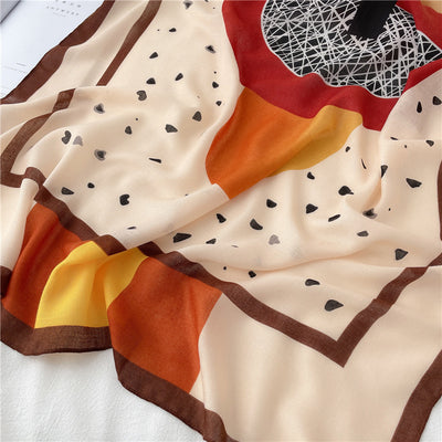 Pañuelo Elegante Mariposas Estampadas - Algodón y Lino - Image 13