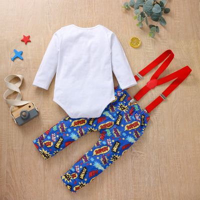 Conjunto de Tirantes para Bebé y Niño Pequeño - Romper de Dos Piezas para Celebraciones - Image 7
