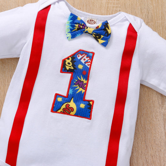 Conjunto de Tirantes para Bebé y Niño Pequeño - Romper de Dos Piezas para Celebraciones - Image 8