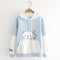 Suéter Infantil con Capucha y Diseño Cartoon para Invierno