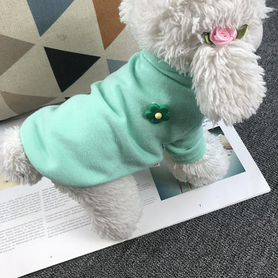 Playera de Algodón para Gato con Diseño de Flor Laga - Image 9