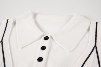 Suéter Tipo Dos Piezas con Cuello Polo para Mujer - Image 8