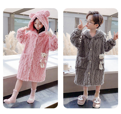 Pijamas Infantiles de Franela Suave para el Hogar - Image 7