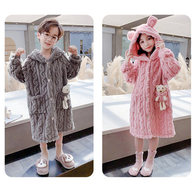Pijamas Infantiles de Franela Suave para el Hogar - Image 10