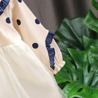 Vestido Infantil de Algodón Mesh con Manga Larga - Image 10
