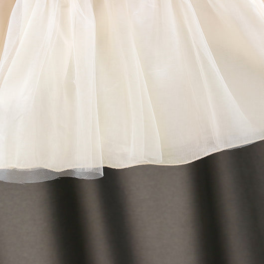 Vestido Infantil de Algodón Mesh con Manga Larga - Image 11