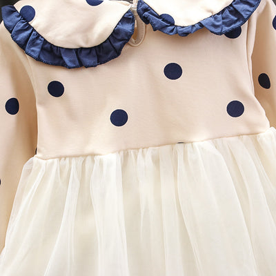 Vestido Infantil de Algodón Mesh con Manga Larga - Image 14