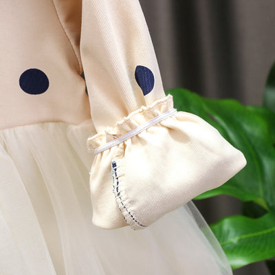 Vestido Infantil de Algodón Mesh con Manga Larga - Image 16