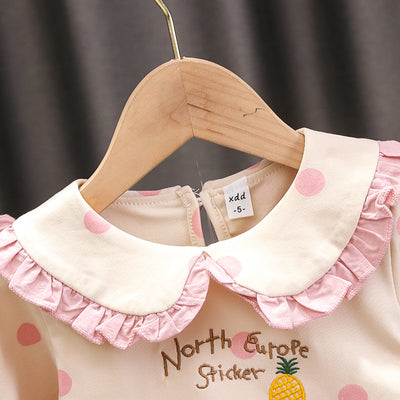 Vestido Infantil de Algodón Mesh con Manga Larga - Image 20