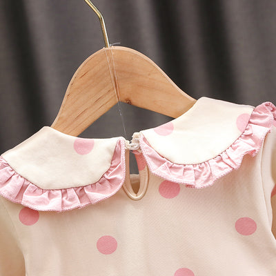 Vestido Infantil de Algodón Mesh con Manga Larga - Image 26