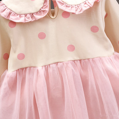 Vestido Infantil de Algodón Mesh con Manga Larga - Image 27