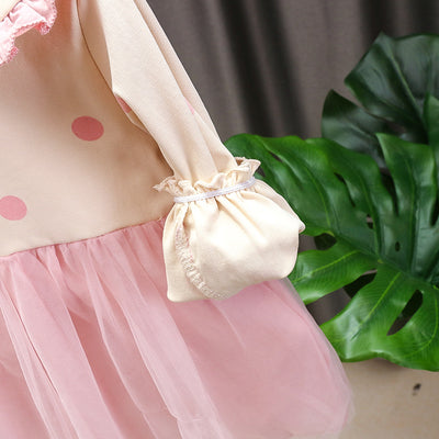 Vestido Infantil de Algodón Mesh con Manga Larga - Image 28