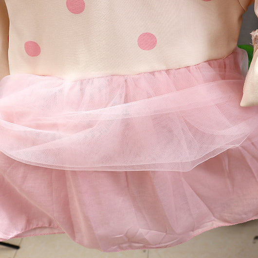 Vestido Infantil de Algodón Mesh con Manga Larga - Image 30