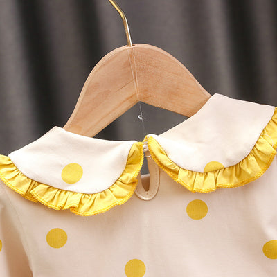 Vestido Infantil de Algodón Mesh con Manga Larga - Image 37