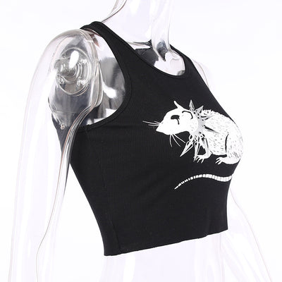 Chaleco Estampado Dark Style - Top Corto Sexy Interior - Image 13