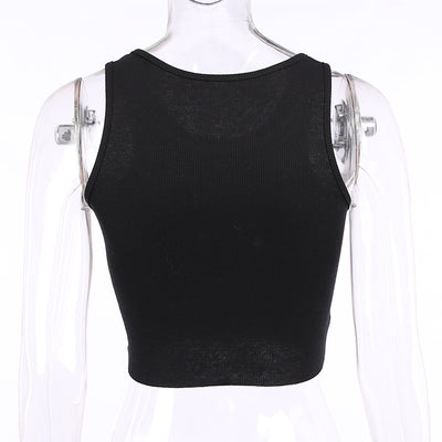 Chaleco Estampado Dark Style - Top Corto Sexy Interior - Image 14