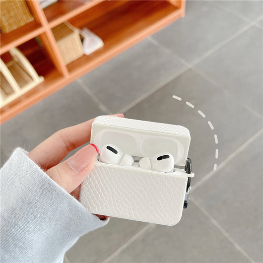 Funda de Cuero para Auriculares Bluetooth con Patrón Piel de Serpiente - Image 10