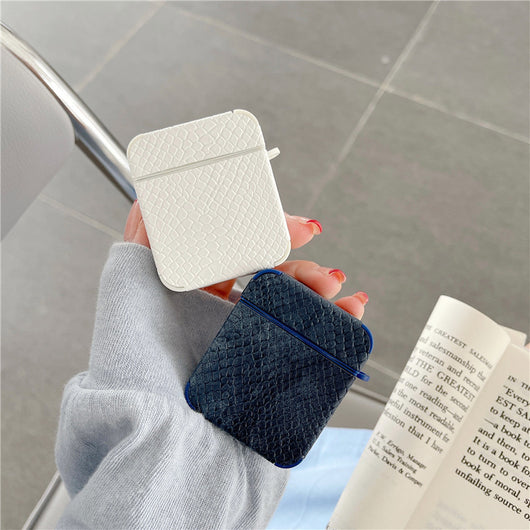 Funda de Cuero para Auriculares Bluetooth con Patrón Piel de Serpiente - Image 12
