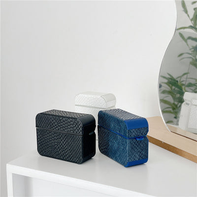 Funda de Cuero para Auriculares Bluetooth con Patrón Piel de Serpiente - Image 17