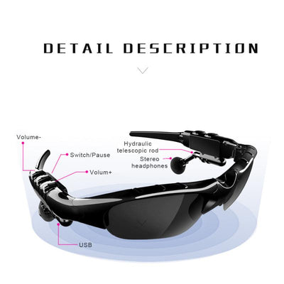 Gafas de Sol Inteligentes Bluetooth 5.0 con Auriculares Inalámbricos para Deportes - Image 24