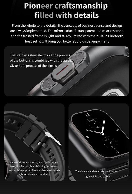 Reloj Inteligente 2 en 1 con Auriculares Bluetooth TWS y Monitor de Frecuencia Cardíaca - Image 11