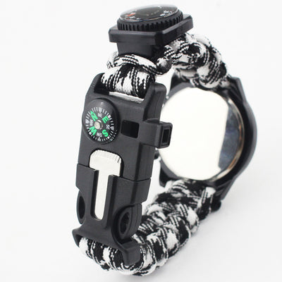Reloj de Supervivencia Multifuncional con Brújula, Termómetro y Kit de Rescate - Image 3