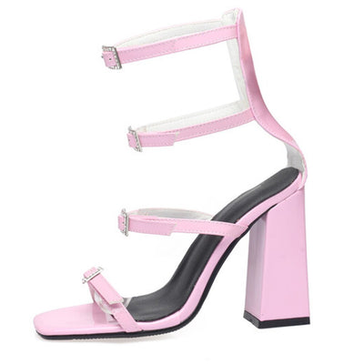 Sandalias de Tacón Alto Punta Abierta para Mujer - Image 8