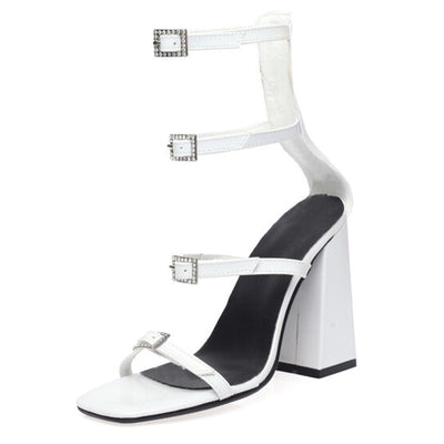 Sandalias de Tacón Alto Punta Abierta para Mujer - Image 9