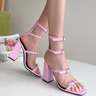 Sandalias de Tacón Alto Punta Abierta para Mujer - Image 17