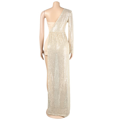 Jumpsuit Elegante Asimétrico con Lentejuelas y Transparencias - Image 25