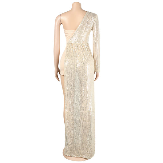 Jumpsuit Elegante Asimétrico con Lentejuelas y Transparencias - Image 25
