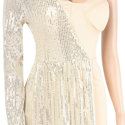 Jumpsuit Elegante Asimétrico con Lentejuelas y Transparencias - Image 28