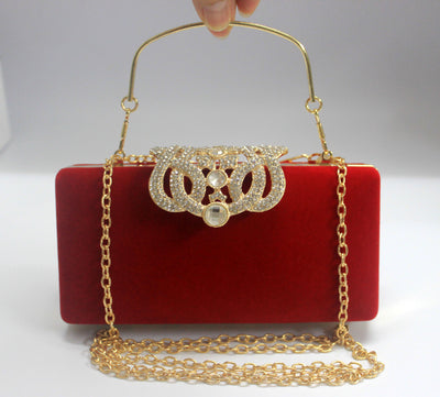 Bolso de Novia con Corona de Cristales y Gamuza - Image 13