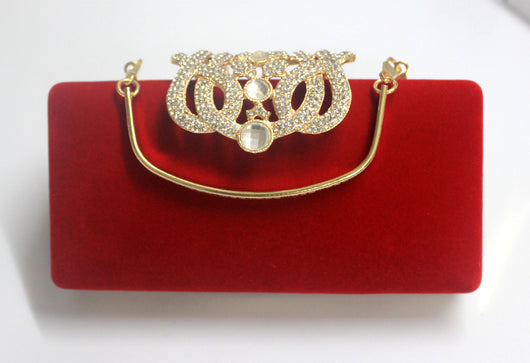 Bolso de Novia con Corona de Cristales y Gamuza - Image 14
