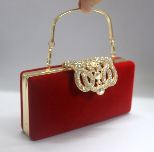 Bolso de Novia con Corona de Cristales y Gamuza - Image 17